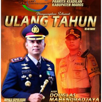Ketua LBH Maros: “Selamat Ulang Tahun Pak Kapolres, Jangan Lupa Pasal Kebahagiaan!”