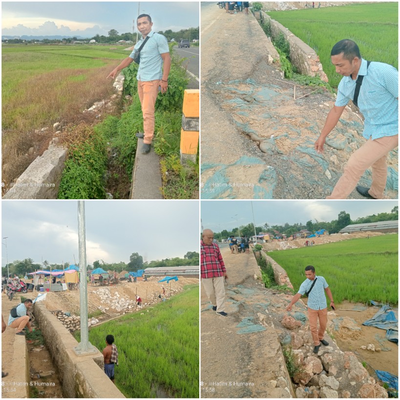 Selain Ditimbun, Pondasi Irigasi Sepanjang Jalan Maminasata Maros Sudah Rubuh, Dugaan Kerugian Negara Tercium