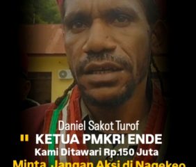 Ketua PMKRI Ende : Penelpon Tawarkan Rp 150 Juta Jangan Aksi di Nagekeo 