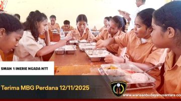 SMAN I Inerie Ngada Terima MBG, Kepsek Terima Kasih Presiden Prabowo