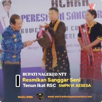 Bupati Nagekeo Resmikan Sanggar Seni dan Tenun Ikat RSC 
