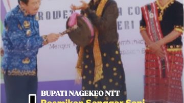 Bupati Nagekeo Resmikan Sanggar Seni dan Tenun Ikat RSC 