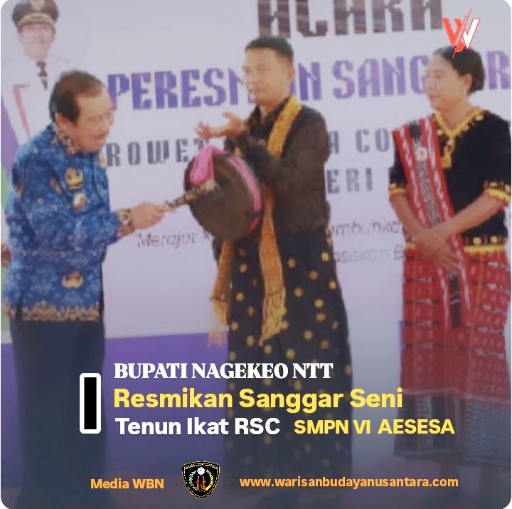 Bupati Nagekeo Resmikan Sanggar Seni dan Tenun Ikat RSC 