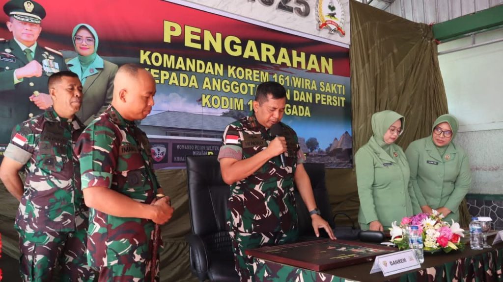 Ini Pesan Danrem 161 Wira Sakti Kepada Prajurit Kodim 1625 Ngada