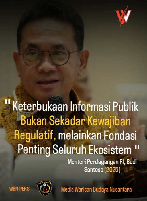 Mendag RI : Keterbukaan Informasi Publik adalah Fondasi Seluruh Ekosistem