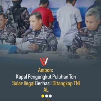 Ambon: Kapal Pengangkut Puluhan Ton Solar Ilegal Berhasil Ditangkap TNI AL