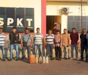 Polres Nagekeo Razia Miras, Puluhan Liter Moke di Wolowae Diamankan