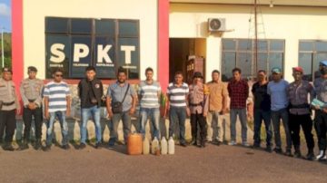 Polres Nagekeo Razia Miras, Puluhan Liter Moke di Wolowae Diamankan