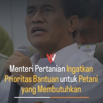 Menteri Pertanian Ingatkan Prioritas Bantuan untuk Petani yang Membutuhkan