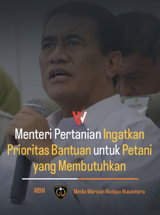 Menteri Pertanian Ingatkan Prioritas Bantuan untuk Petani yang Membutuhkan