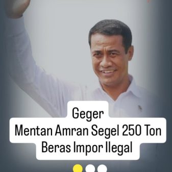 Tegas, Menteri Pertanian Amran Segel 250 Ton Beras Impor Ilegal 