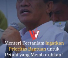 Menteri Pertaniam Ingatkan Prioritas Bantuan untuk Petani yang Membutuhkan
