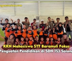 KKN Mahasiswa STT Baramuli Fokus Penguatan Pendidikan di SDN 153 Solang