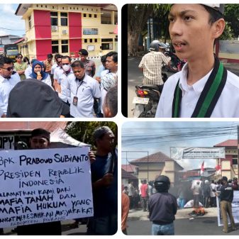 HMI Kabupaten Pinrang dan Warga Gelar Aksi Dugaan Mafia Tanah