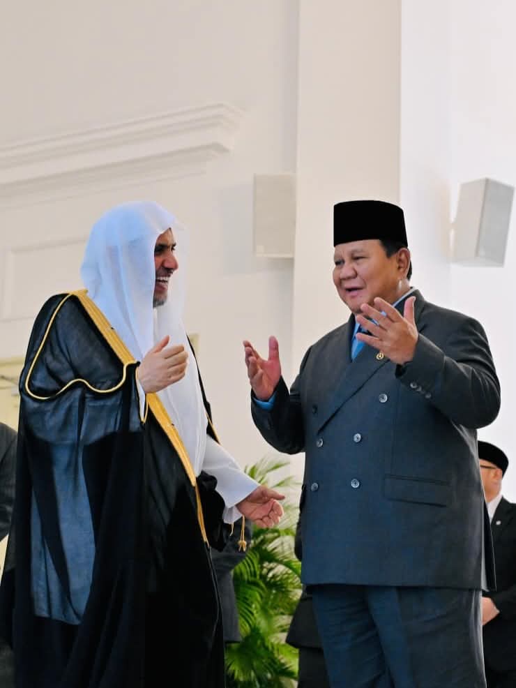 Presiden Prabowo Sambut Hangat Sekjen Liga Muslim Dunia