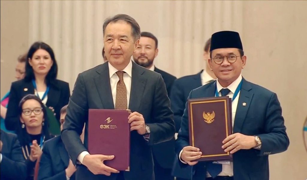 Mendag Tanda Tangan Indonesia Eurasian Economic Union Free Trade Agreement