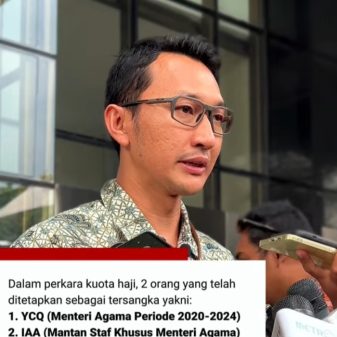 Dugaan Korupsi Kuota Haji 2024, Eks Menteri Agama Resmi Tersangka