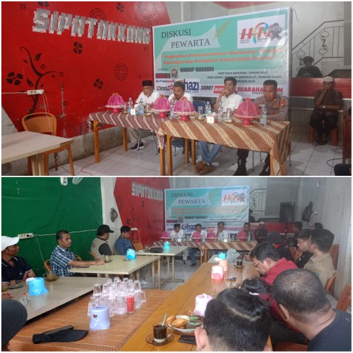 Beberapa Media di Maros Peringati Hari Pers Nasional Dengan Forum Diskusi Pewarta