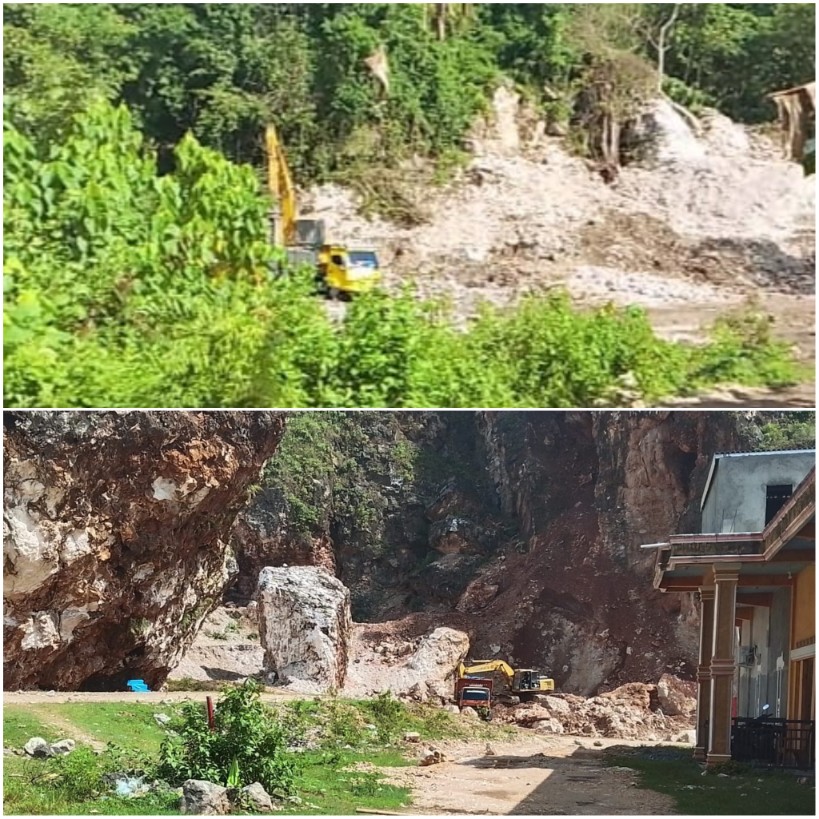 Tambang Diduga Ilegal di Bantimurung Maros Beroperasi Sekian Lama, Integritas APH Dipertanyakan..?