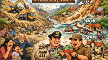 Penyebab Kerusakan Lingkungan Dibiarkan, Bencana Alam Tanggung Jawab Semua, Upeti Kegiatan Ilegal Kantong Pribadi
