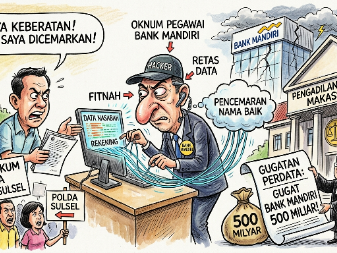 Makassar : Nasabah Gugat Bank Mandiri 500 Miliar, DPP Lantik Minta Kasus Wajib Tuntas