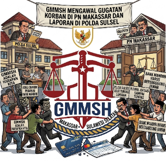 Diduga Nasabah Bank Mandiri Dirugikan, Aliansi GMMSH Kawal di Polda Hingga PN Makassar