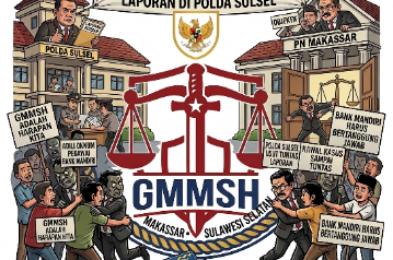 Diduga Nasabah Bank Mandiri Dirugikan, Aliansi GMMSH Kawal di Polda Hingga PN Makassar
