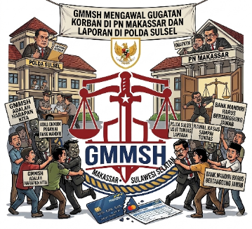 Diduga Nasabah Bank Mandiri Dirugikan, Aliansi GMMSH Kawal di Polda Hingga PN Makassar
