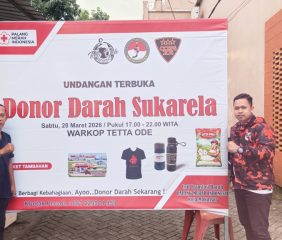 Hari ini PMI Buka Donor Darah Sukarela di Daya Makassar, Warkop Tetta Ode Jadi Lokasi Kegiatan