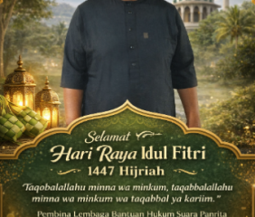 Pembina LBH Suara Panrita Keadilan Maros Sampaikan Ucapan Selamat Idul Fitri 1447 Hijriah