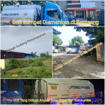 Sulawesi Selatan : Diduga Terlibat Bisnis Solar Ilegal, Aktivitas PT Ronald Jaya Energi Kembali Disorot