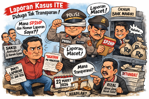 Polda Sulsel Diminta Transparan Tangani Dugaan ITE Oknum Pegawai Bank Mandiri