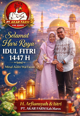 PT Akar Farm Ucapkan Selamat Hari Raya Idul Fitri 1447 H Kepada Masyarakat Serta Mitra