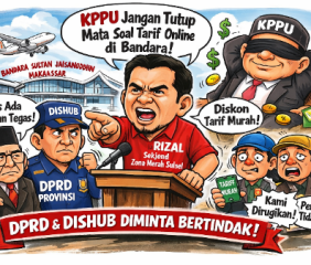 Sekjend Zona Merah Nilai KPPU Tutup Mata Soal Dugaan Pelanggaran Tarif Transportasi Online di Bandara Sultan Hasanuddin