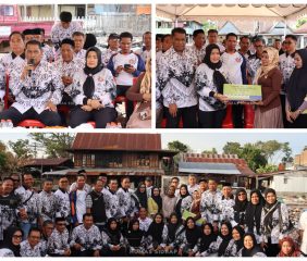 Wakil Bupati Sidrap Serahkan Santunan Rp150 Juta untuk Guru Korban Kebakaran