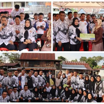 Wakil Bupati Sidrap Serahkan Santunan Rp150 Juta untuk Guru Korban Kebakaran