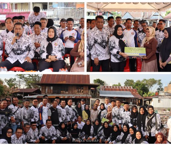 Wakil Bupati Sidrap Serahkan Santunan Rp150 Juta untuk Guru Korban Kebakaran