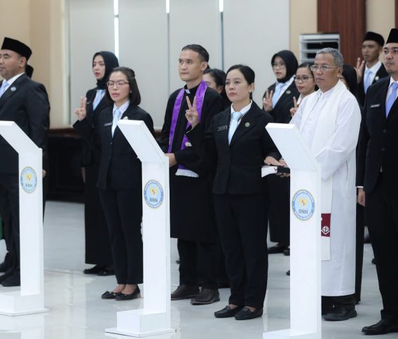 BNN Lantik 214 Pejabat, Komit Perang Lawan Narkoba untuk Kemanusiaan