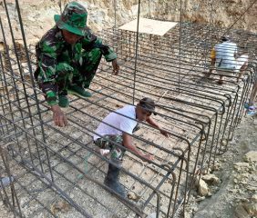 Terpantau Kerangka Fondasi Jembatan Garuda Bima Hampir Rampung