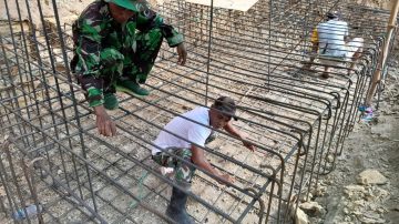 Terpantau Kerangka Fondasi Jembatan Garuda Bima Hampir Rampung