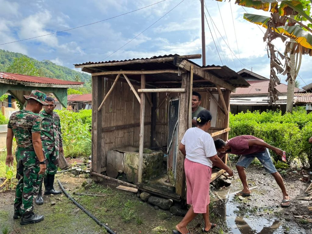 TMMD 128 Hadirkan MCK Layak di Ende, Warga Aelipo Nikmati Sanitasi Sehat