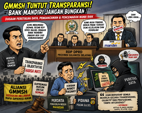 GMMSH Tunggu Jadwal RDP DPRD Sulsel–Bank Mandiri, Desak Transparansi Kasus Dugaan Peretasan Data