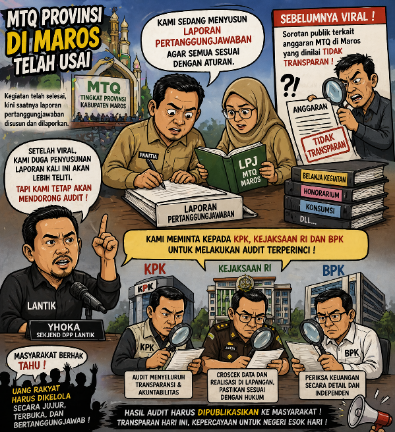 MTQ Tingkat Provinsi di Maros Usai, DPP LANTIK Soroti Alur Anggaran dan Dorong Audit Menyeluruh