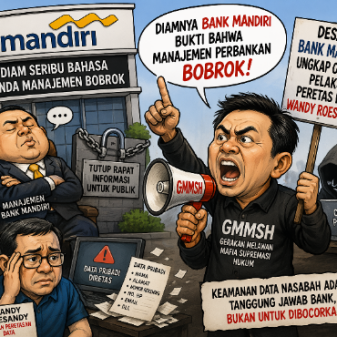 Diamnya Bank Mandiri Dinilai Bukti Manajemen Bobrok, GMMSH Desak Ungkap Pelaku Peretasan Data Wandy Roesandy