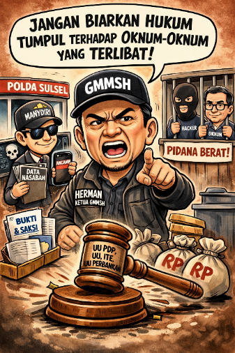 GMMSH Sulsel Desak Penegakan Hukum Dugaan Peretasan Data Nasabah Bank Mandiri 