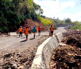 Akses Jalan Menuju RSUD Late Ngada Jalur Wolokela Tengah Dikerjakan