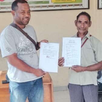 Thobias Dega Resmi Tarik Laporan Terhadap Ferdinandus Dhosa di Polres Nagekeo