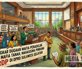 Bongkar Dugaan Mafia Peradilan dan Mafia Tanah,Mahasiswa Pinrang Bersama Masyarakat RDP di DPRD Sulsel