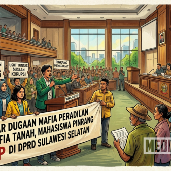 Bongkar Dugaan Mafia Peradilan dan Mafia Tanah,Mahasiswa Pinrang Bersama Masyarakat RDP di DPRD Sulsel