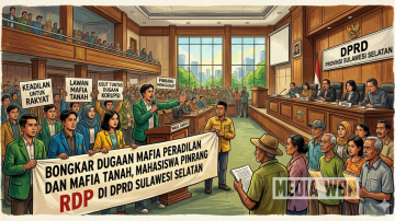 Bongkar Dugaan Mafia Peradilan dan Mafia Tanah,Mahasiswa Pinrang Bersama Masyarakat RDP di DPRD Sulsel